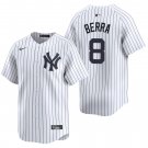 New York Yankees #8 Yogi Berra  White Men's & Youth Stitched Jersey