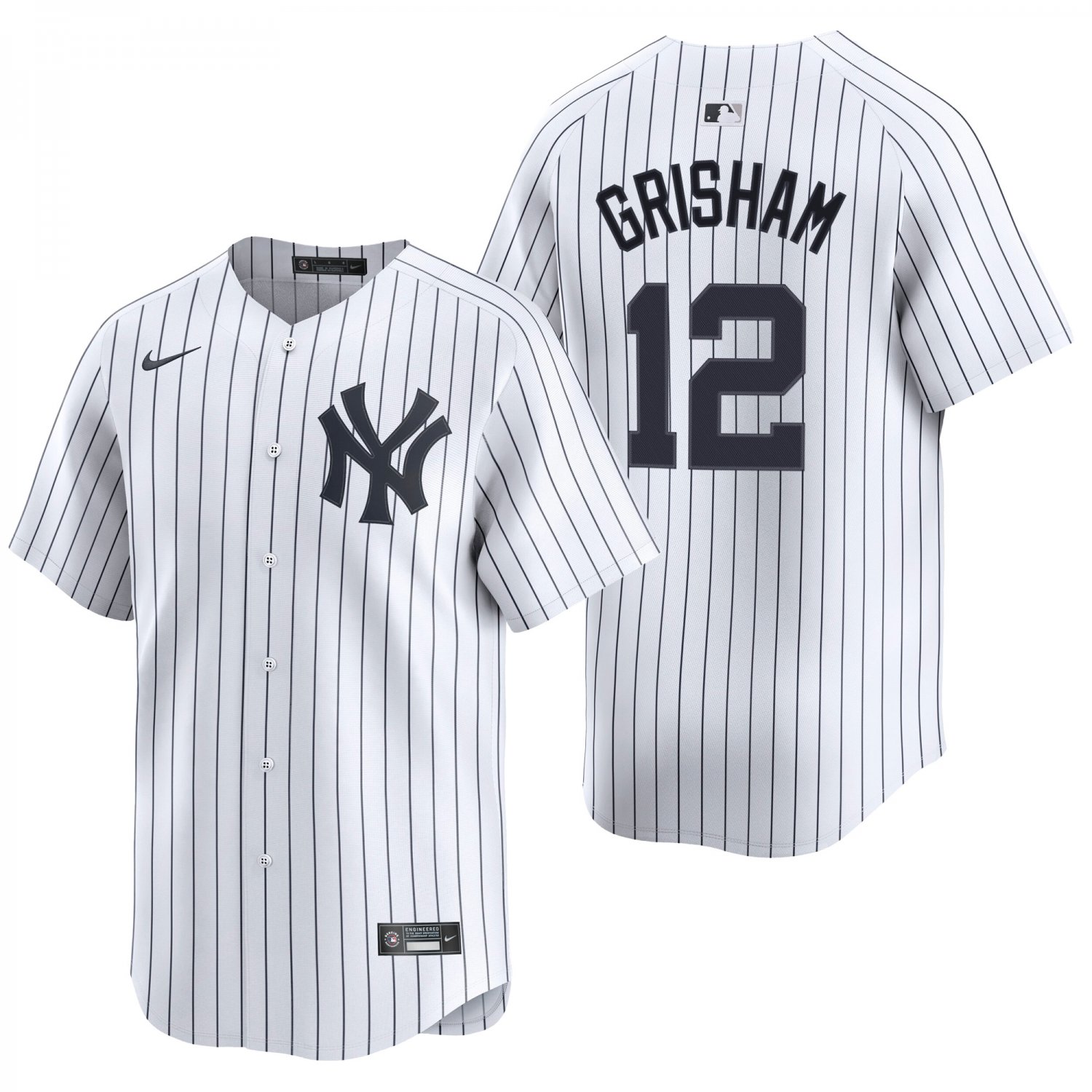New York Yankees #12 Trent Grisham White Men's & Youth Stitched Jersey