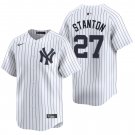 New York Yankees #27 Giancarlo Stanton White Men's & Youth Stitched Jersey