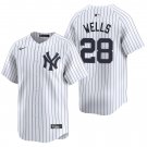 New York Yankees #28 Austin Wells White Men's & Youth Stitched Jersey