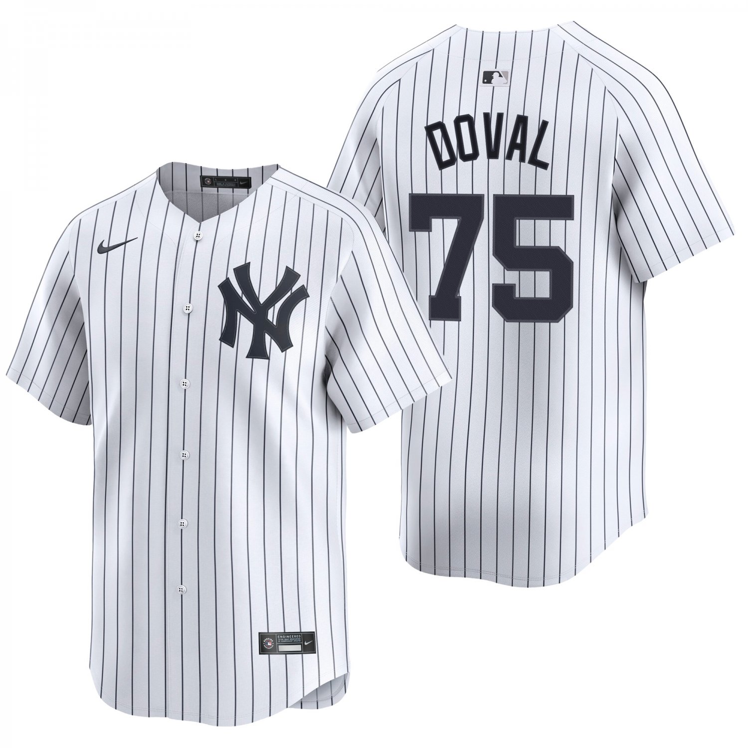 New York Yankees #75 Camilo Doval White Men's & Youth Stitched Jersey