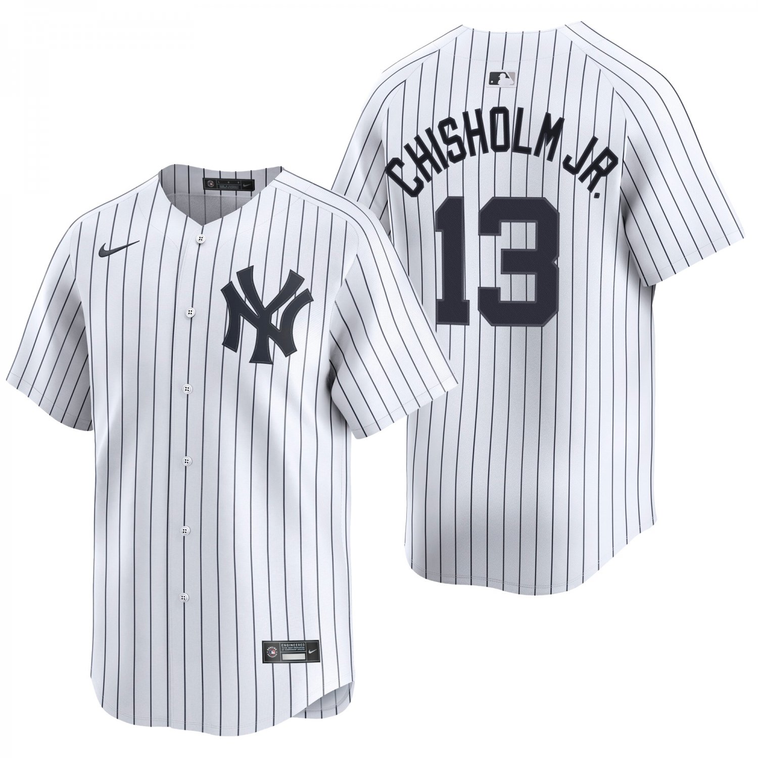 New York Yankees #13 Jazz Chisholm White Men's & Youth Stitched Jersey