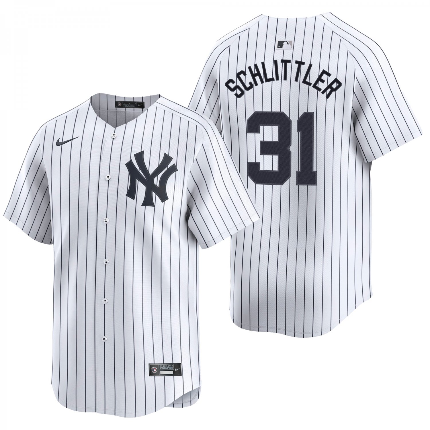 New York Yankees #31 Cam Schlittler White Men's & Youth Stitched Jersey