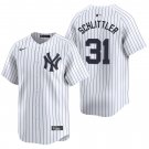 New York Yankees #31 Cam Schlittler White Men's & Youth Stitched Jersey