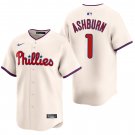 Philadelphia Phillies #1 Richie Ashburn Cream Men's & Youth Stitched Jersey