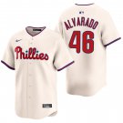 Philadelphia Phillies #46 Jose Alvarado Cream Men's & Youth Stitched Jersey