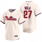 Philadelphia Phillies #27 Aaron Nola Cream Men's & Youth Stitched Jersey