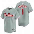 Philadelphia Phillies #1 Richie Ashburn Gray Men's & Youth Stitched Jersey