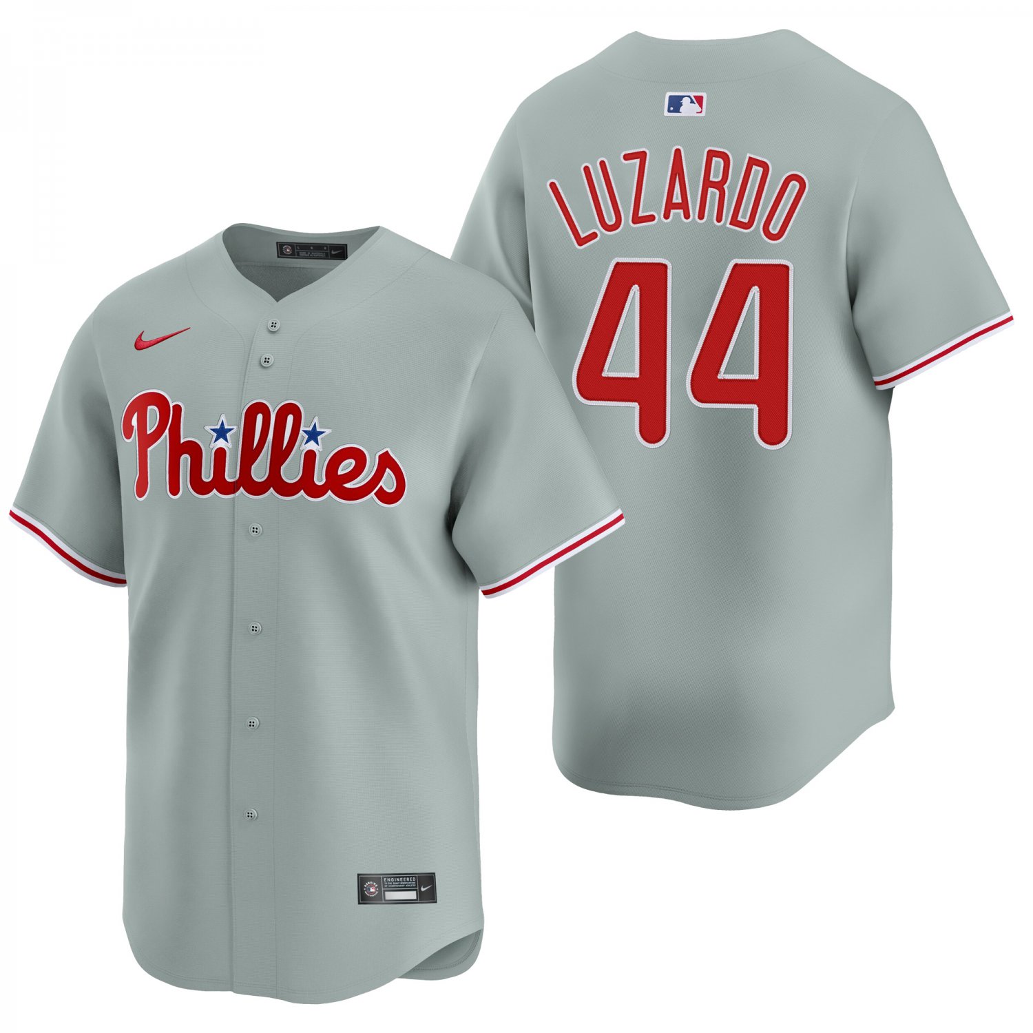 Philadelphia Phillies #44 Jesus Luzardo Gray Men's & Youth Stitched Jersey