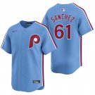 Philadelphia Phillies #61 Cristopher Sanchez Light Blue Men's & Youth Stitched Jersey