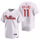 Philadelphia Phillies #11 Jimmy Rollins White Men's & Youth Stitched Jersey