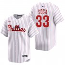 Philadelphia Phillies #33 Edmundo Sosa White Men's & Youth Stitched Jersey