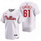 Philadelphia Phillies #61 Cristopher Sanchez White Men's & Youth Stitched Jersey