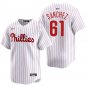 Philadelphia Phillies #61 Cristopher Sanchez White Men's & Youth Stitched Jersey