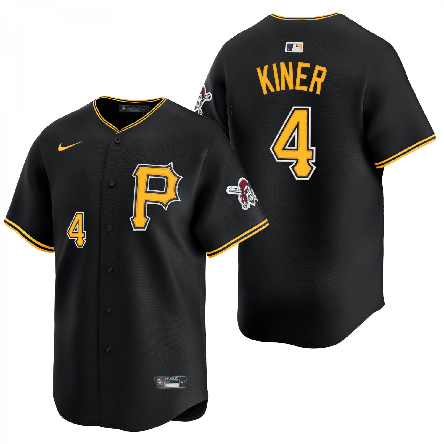 Pittsburgh Pirates #4 Ralph Kiner Black Men's & Youth Stitched Jersey