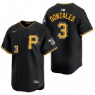Pittsburgh Pirates #3 Nick Gonzales Black Men's & Youth Stitched Jersey