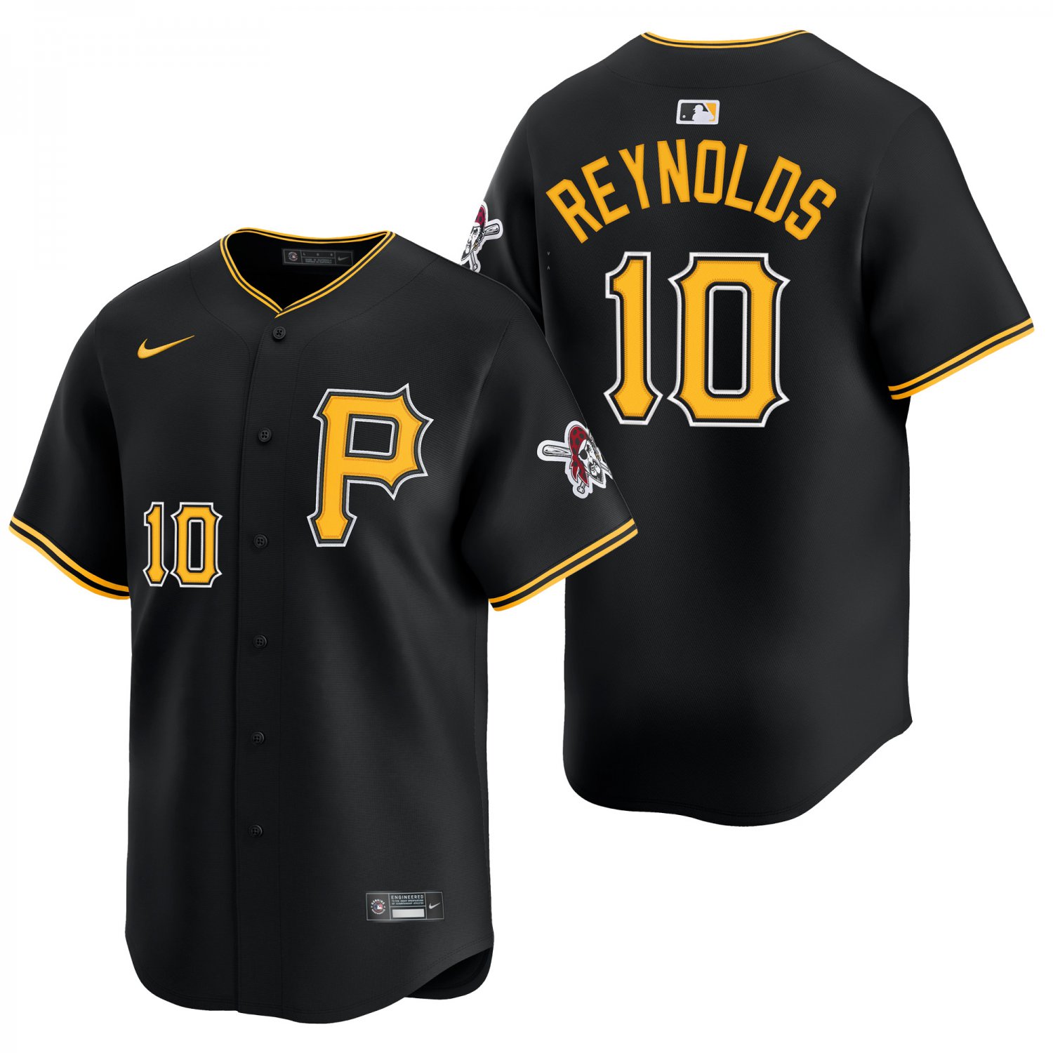 Pittsburgh Pirates #10 Bryan Reynolds Black Men's & Youth Stitched Jersey