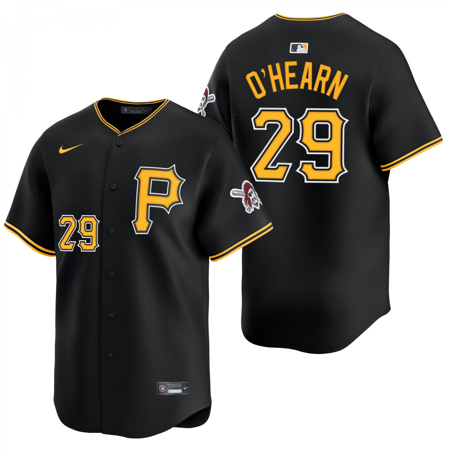 Pittsburgh Pirates #29 Ryan O'Hearn Black Men's & Youth Stitched Jersey