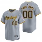 Pittsburgh Pirates #00 Custom Name And Number Gray Men's & Youth Stitched Jersey