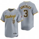 Pittsburgh Pirates #3 Nick Gonzales Gray Men's & Youth Stitched Jersey