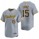 Pittsburgh Pirates #15 Oneil Cruz Gray Men's & Youth Stitched Jersey