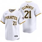 Pittsburgh Pirates #21 Roberto Clemente White Men's & Youth Stitched Jersey