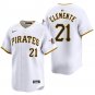 Pittsburgh Pirates #21 Roberto Clemente White Men's & Youth Stitched Jersey
