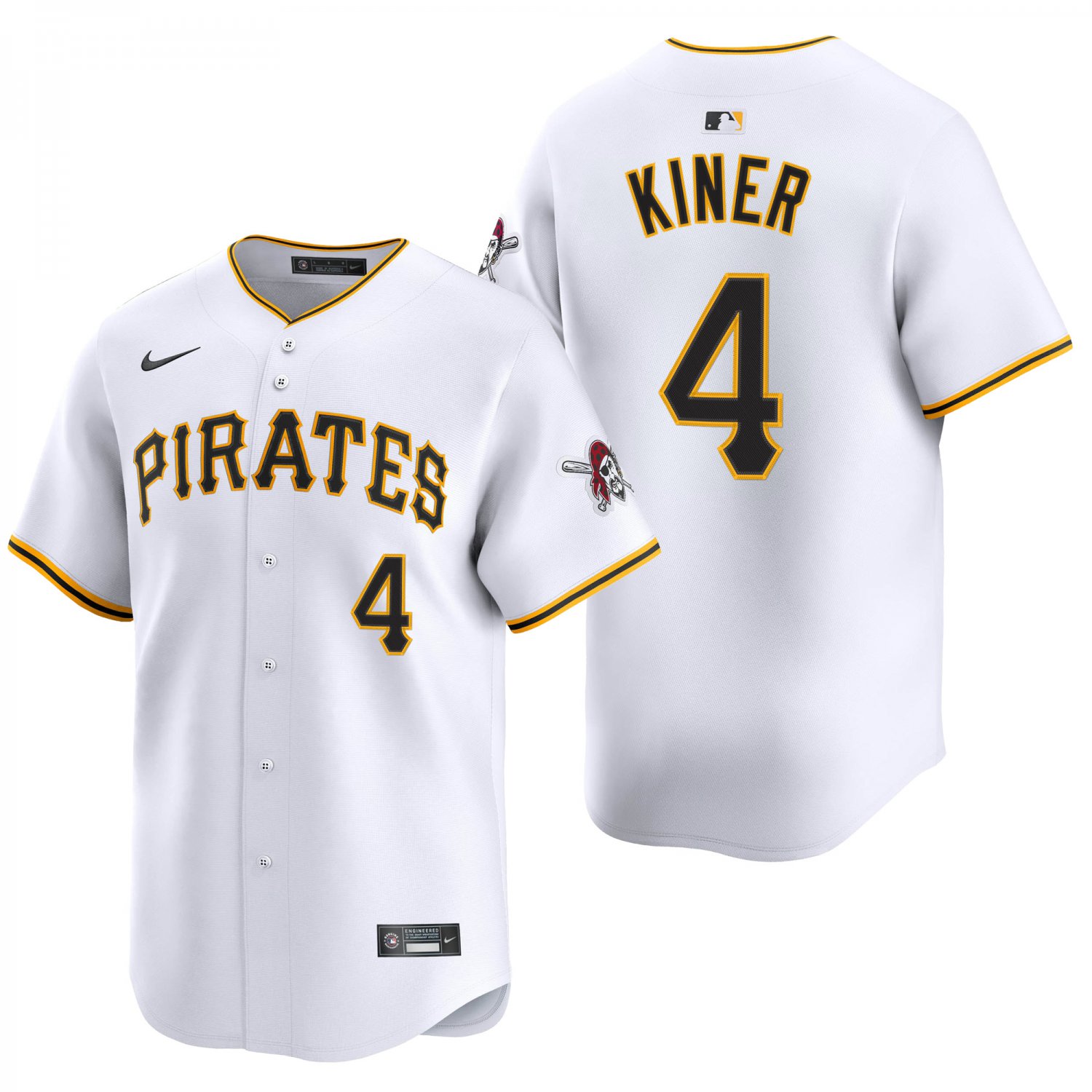 Pittsburgh Pirates #4 Ralph Kiner White Men's & Youth Stitched Jersey