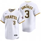 Pittsburgh Pirates #3 Nick Gonzales White Men's & Youth Stitched Jersey