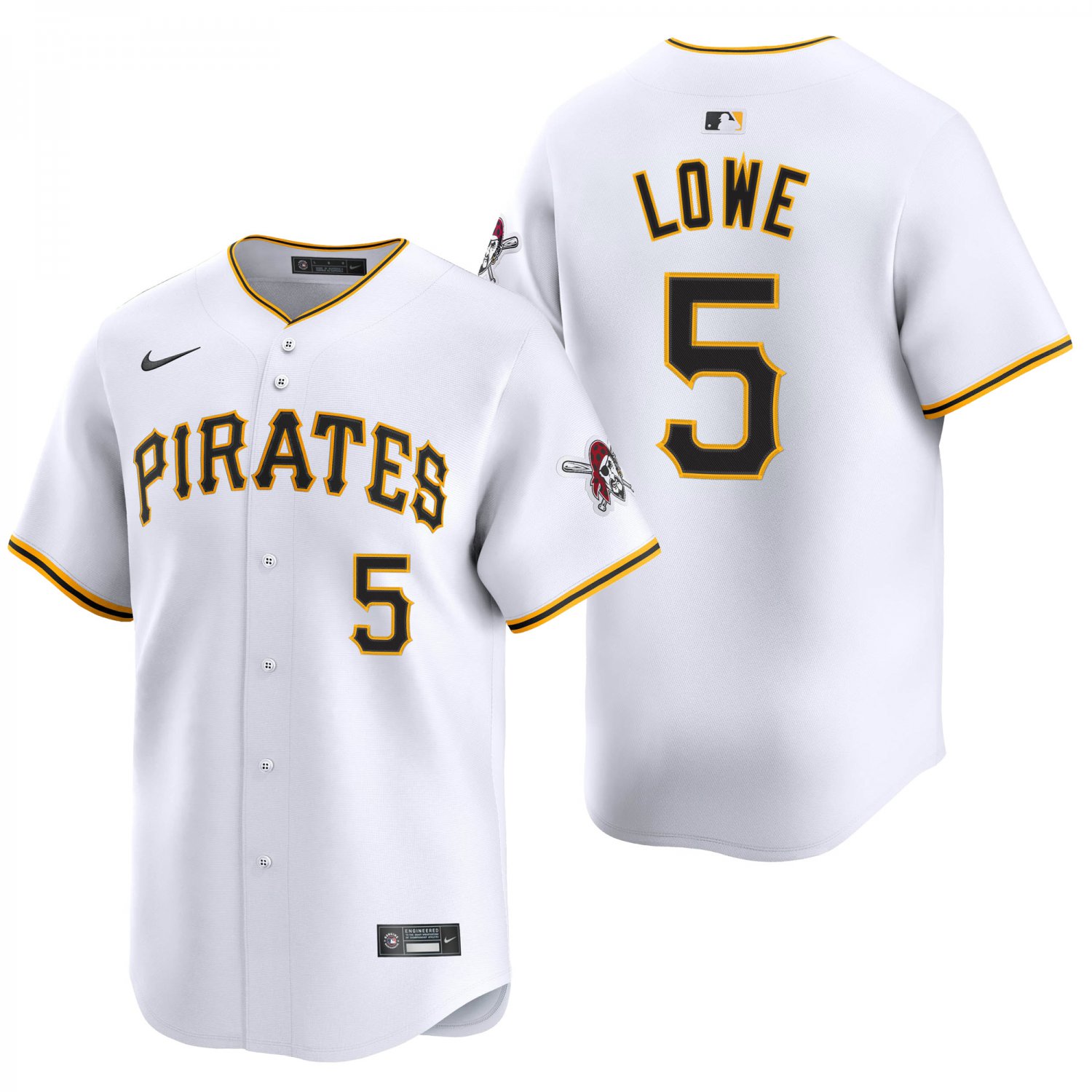 Pittsburgh Pirates #5 Brandon Lowe White Men's & Youth Stitched Jersey