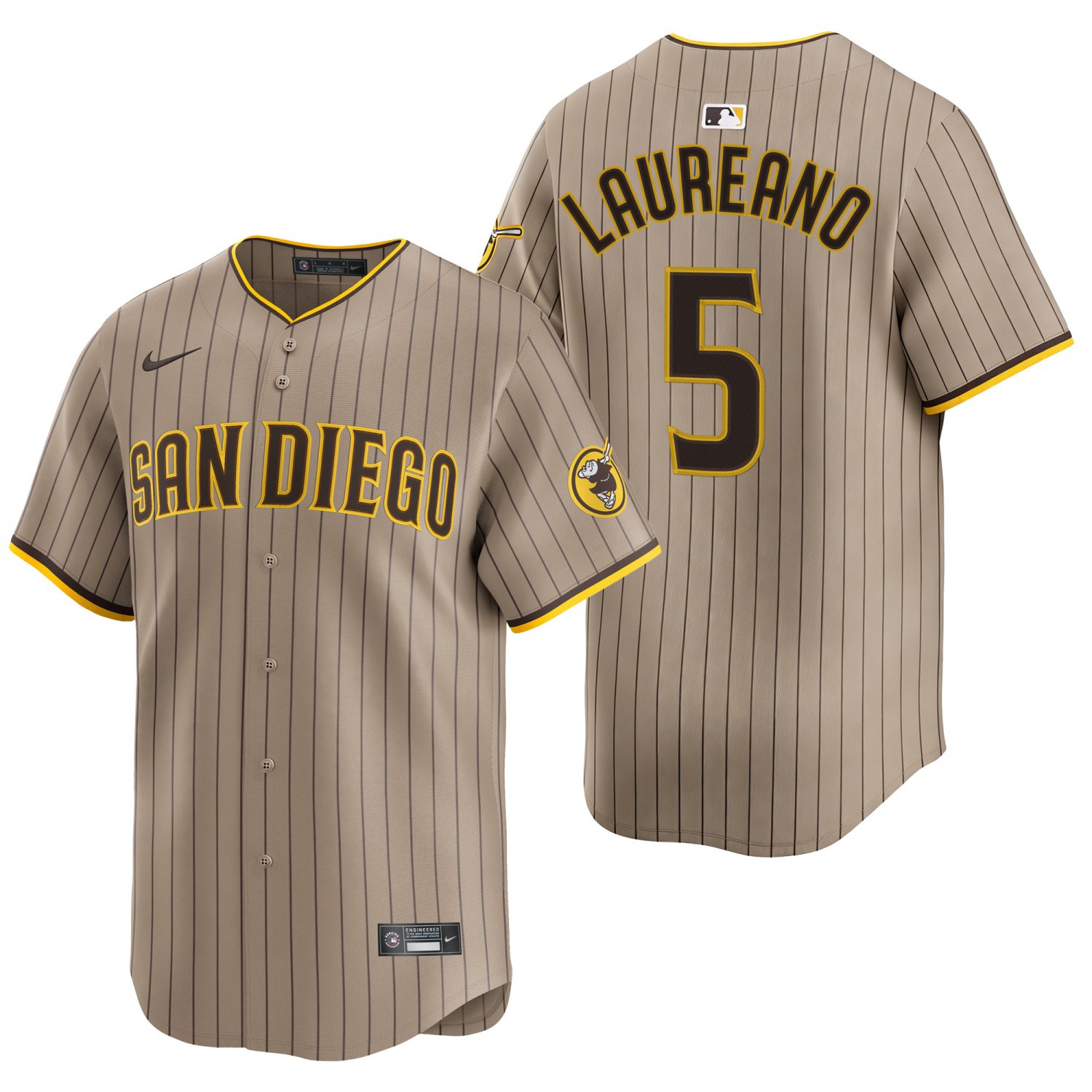 San Diego Padres #5 Ramon Laureano Brown Stripe Men's & Youth Stitched Jersey