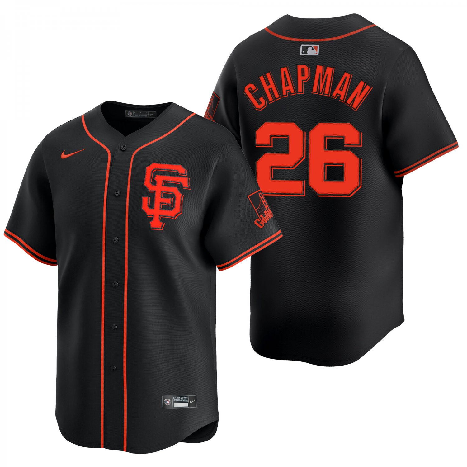 San Francisco Giants #26 Matt Chapman Black Men's & Youth Stitched Jersey