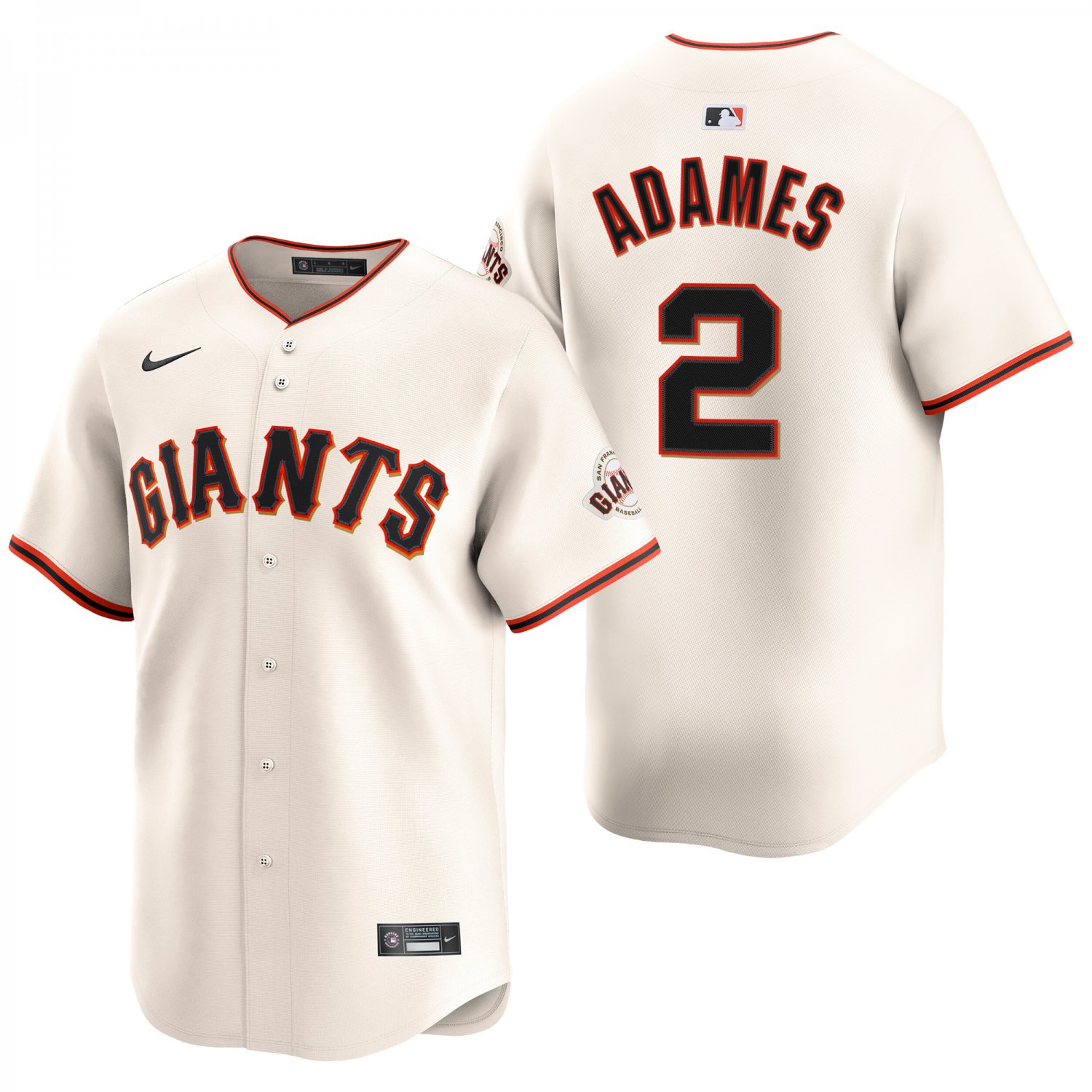 San Francisco Giants #2 Willy Adames Cream Men's & Youth Stitched Jersey