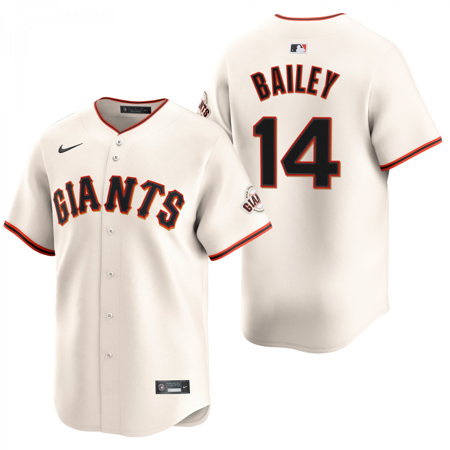 San Francisco Giants #14 Patrick Bailey Cream Men's & Youth Stitched Jersey