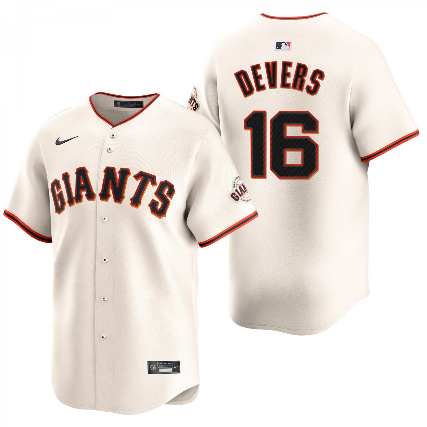 San Francisco Giants #16 Rafael Devers Cream Men's & Youth Stitched Jersey