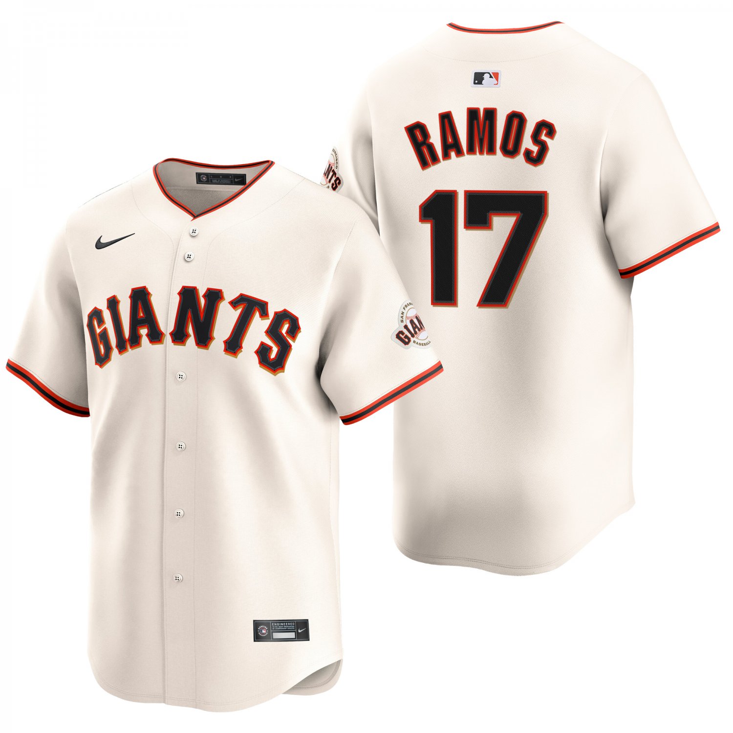 San Francisco Giants #17 Heliot Ramos Cream Men's & Youth Stitched Jersey