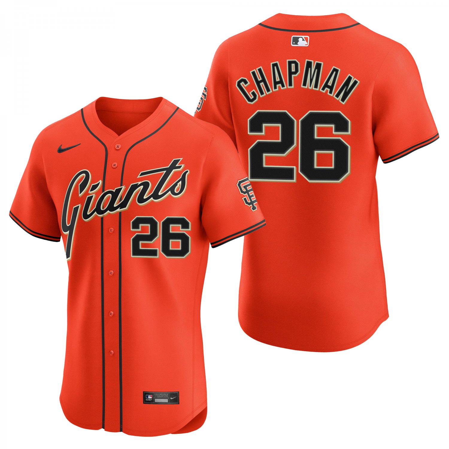 San Francisco Giants #26 Matt Chapman Orange Men's & Youth Stitched Jersey