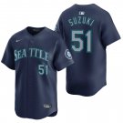 Seattle Mariners #51 Ichiro Suzuki Navy Men's & Youth Stitched Jersey