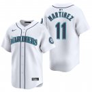 Seattle Mariners #11 Edgar Martinez White Men's & Youth Stitched Jersey