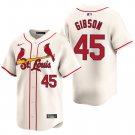 St. Louis Cardinals #45 Bob Gibson Cream Men's & Youth Stitched Jersey