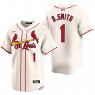 St. Louis Cardinals #1 Ozzie Smith Cream Men's & Youth Stitched Jersey