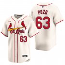 St. Louis Cardinals #63 Yohel Pozo Cream Men's & Youth Stitched Jersey