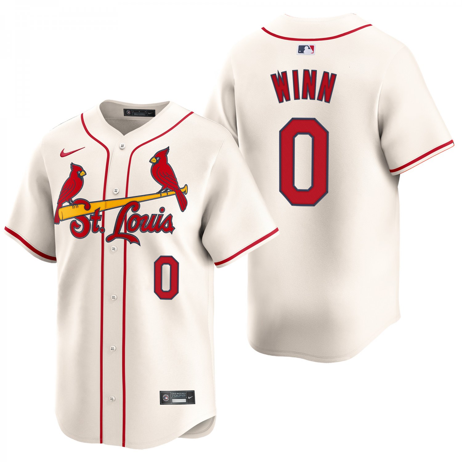 St. Louis Cardinals #0 Masyn Winn Cream Men's & Youth Stitched Jersey