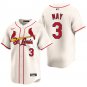 St. Louis Cardinals #3 Dustin May Cream Men's & Youth Stitched Jersey