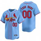St. Louis Cardinals #00 Custom Name And Number Light Blue Men's & Youth Stitched Jersey