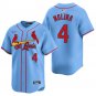 St. Louis Cardinals #4 Yadier Molina Light Blue Men's & Youth Stitched Jersey