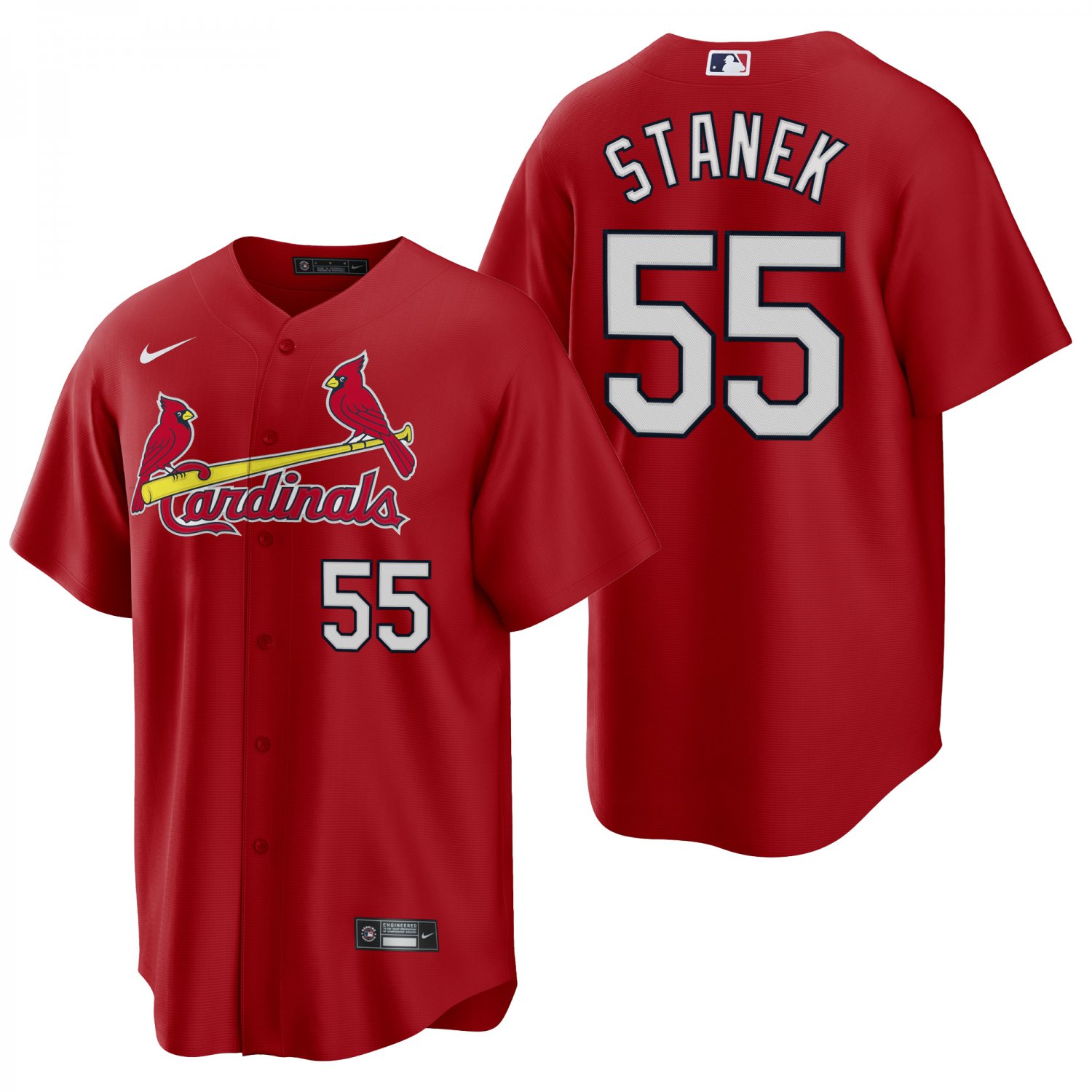 St. Louis Cardinals #55 Ryne Stanek Red Men's & Youth Stitched Jersey