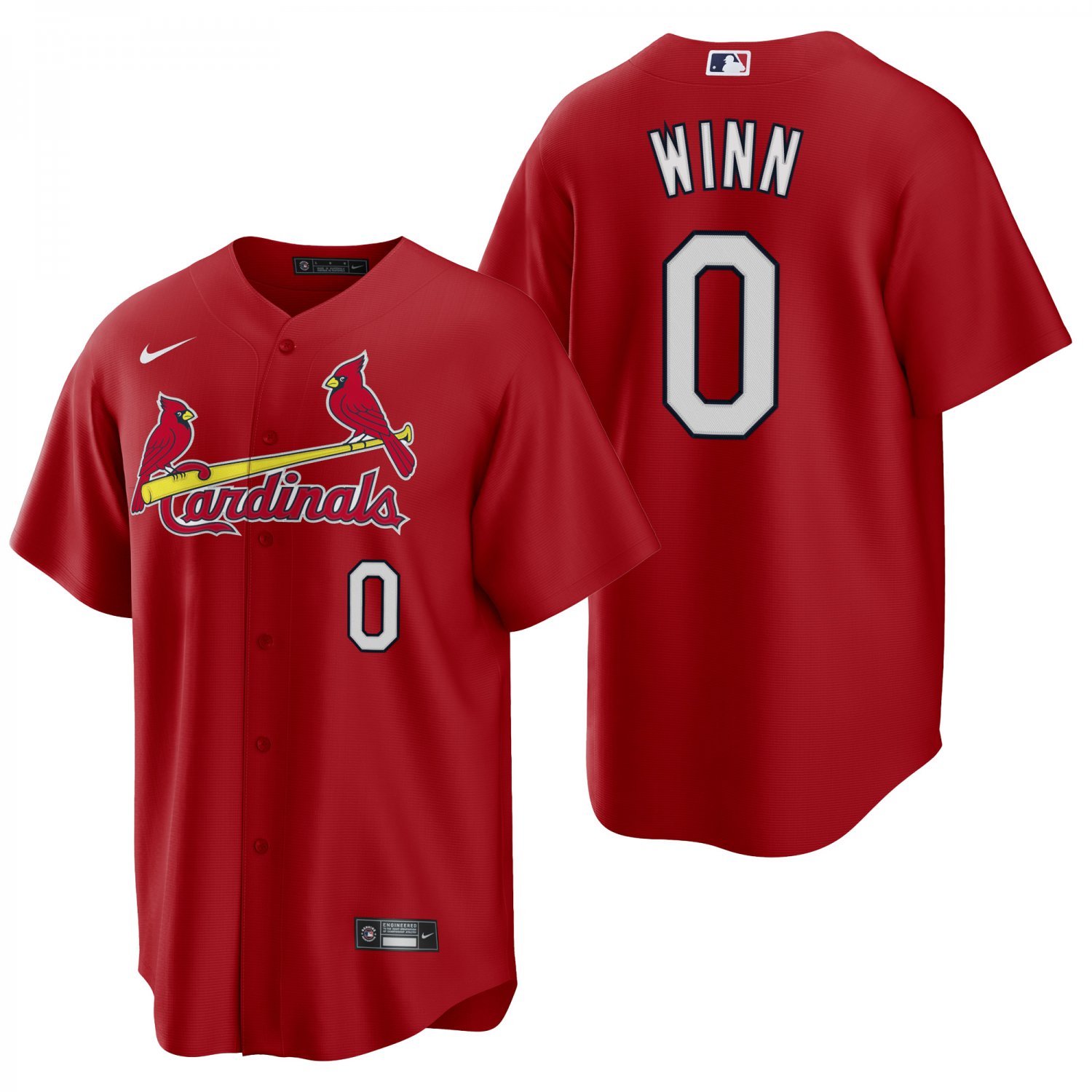St. Louis Cardinals #0 Masyn Winn Red Men's & Youth Stitched Jersey