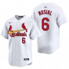 St. Louis Cardinals #6 Stan Musial White Men's & Youth Stitched Jersey