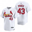 St. Louis Cardinals #43 Pedro Pages White Men's & Youth Stitched Jersey